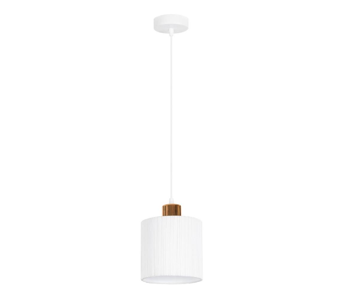 Lustră pe cablu BIZO 1xE27/60W/230V alb/cupru