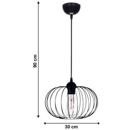 Lustră pe cablu BOCCA 1xE27/60W/230V