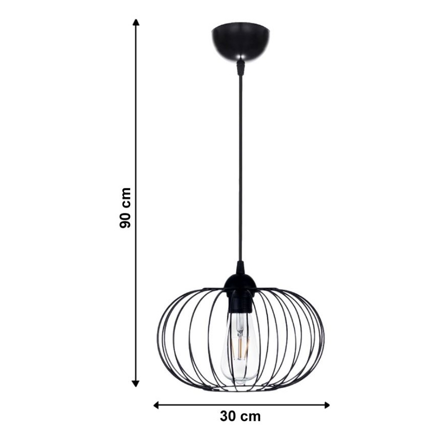 Lustră pe cablu BOCCA 1xE27/60W/230V