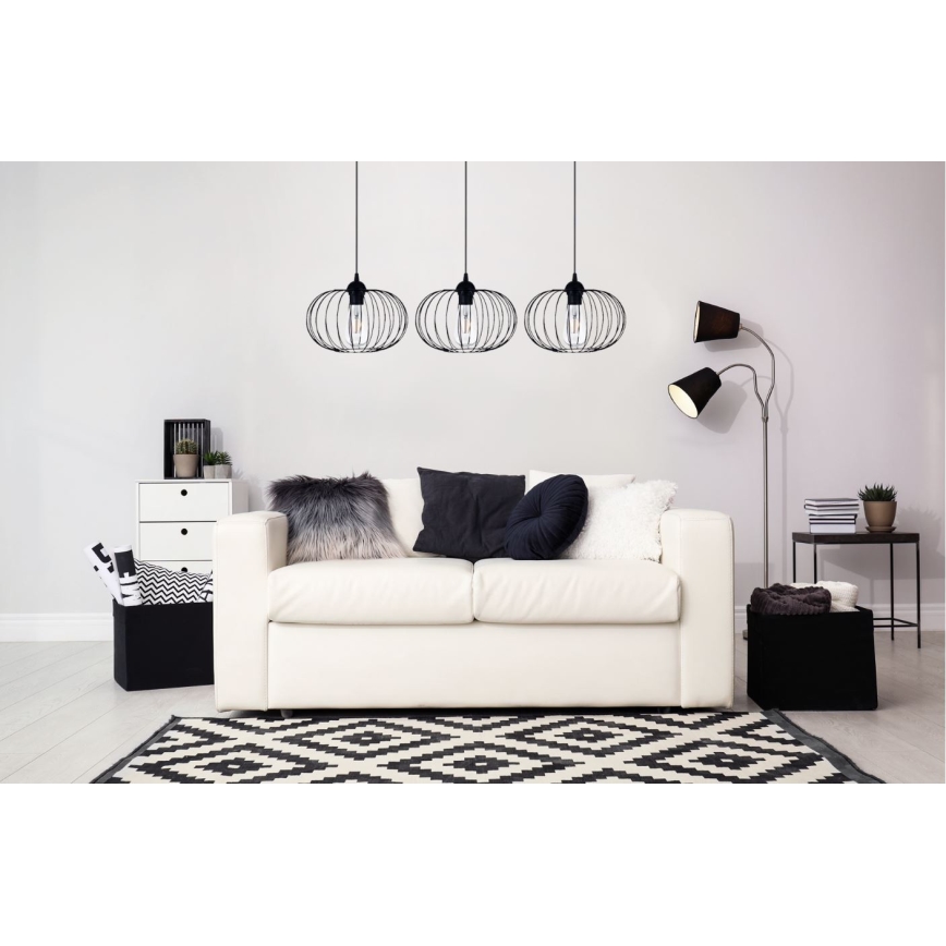 Lustră pe cablu BOCCA 3xE27/60W/230V