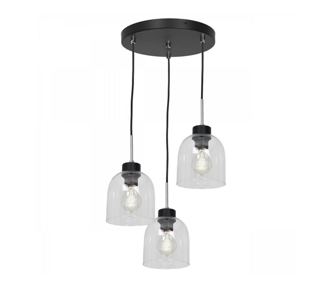 Lustră pe cablu BOGOTA 3xE27/60W/230V transparentă