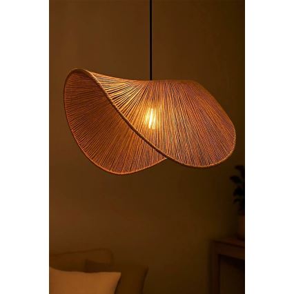 Lustră pe cablu BOHO 1xE27/40W/230V rafie