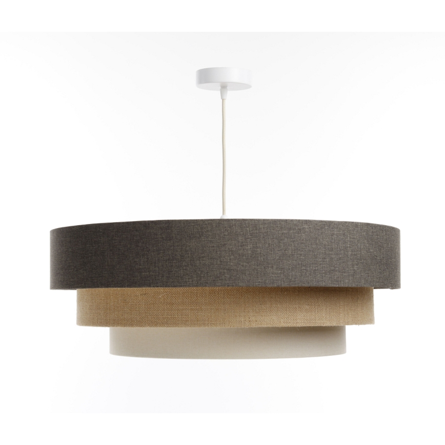 Lustră pe cablu BOHO TRINITI 1xE27/60W/230V gri/bej/crem