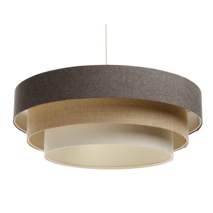 Lustră pe cablu BOHO TRINITI 1xE27/60W/230V gri/bej/crem