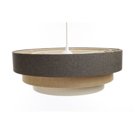 Lustră pe cablu BOHO TRINITI 1xE27/60W/230V gri/bej/crem