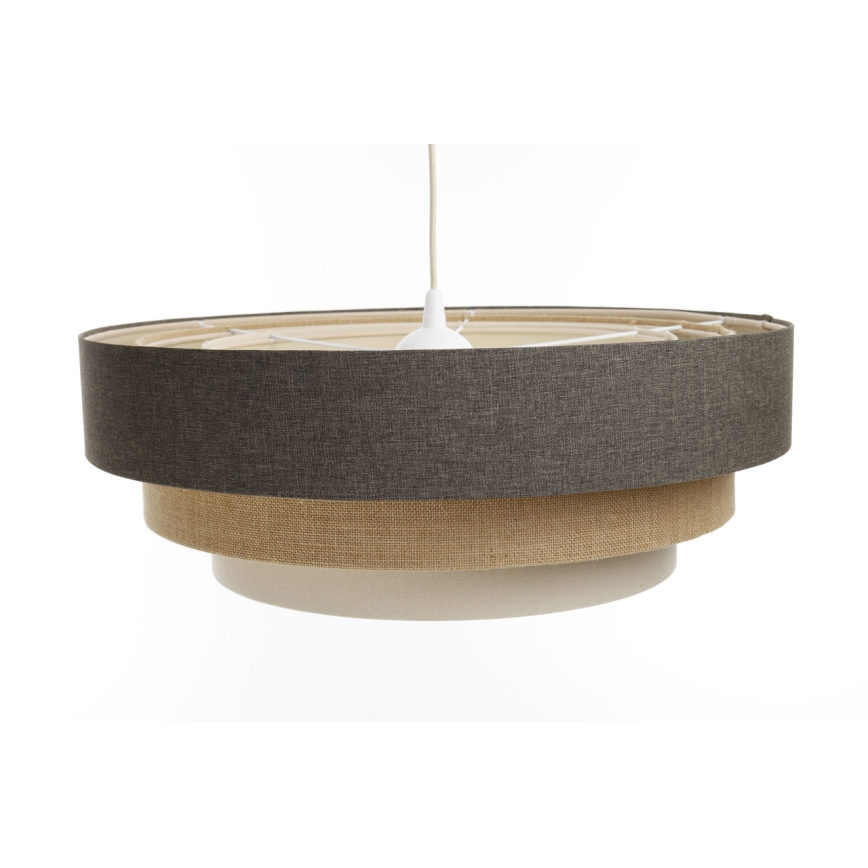 Lustră pe cablu BOHO TRINITI 1xE27/60W/230V gri/bej/crem