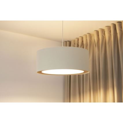 Lustră pe cablu BOHO TRINITI 1xE27/60W/230V Ø 50 cm crem