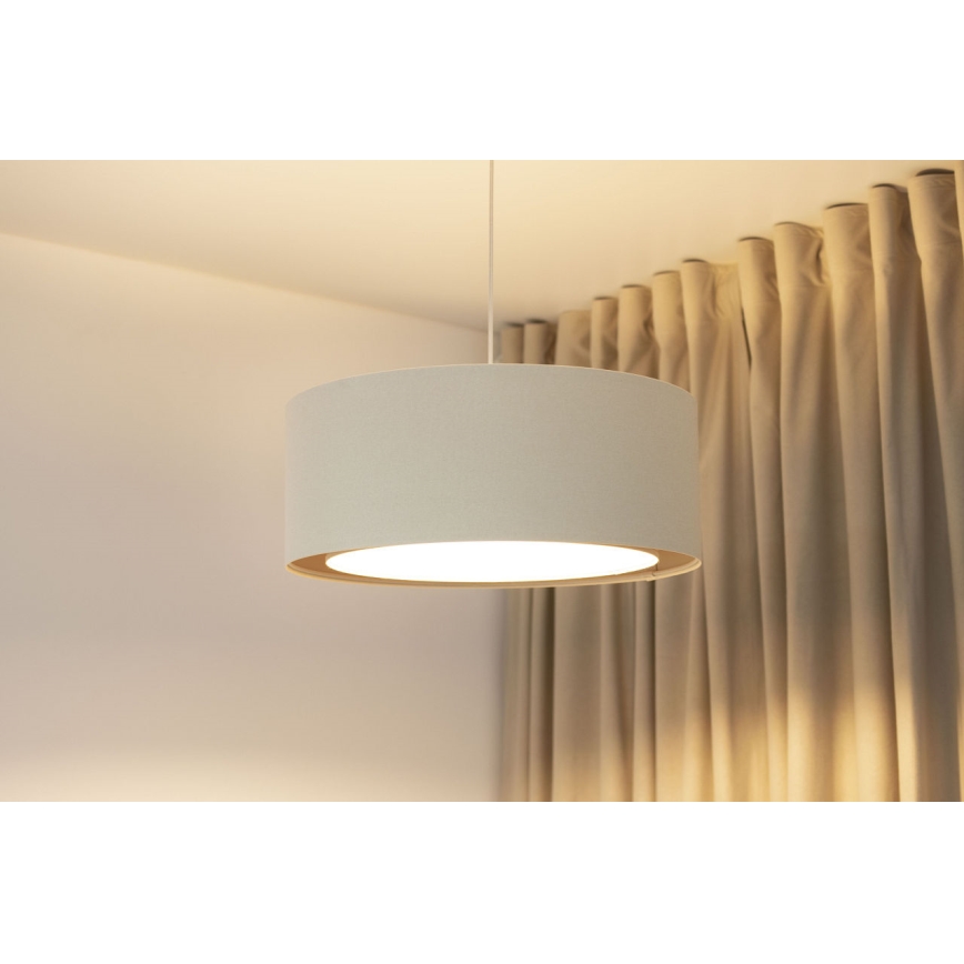 Lustră pe cablu BOHO TRINITI 1xE27/60W/230V Ø 50 cm crem