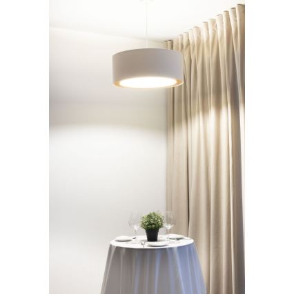 Lustră pe cablu BOHO TRINITI 1xE27/60W/230V Ø 50 cm crem
