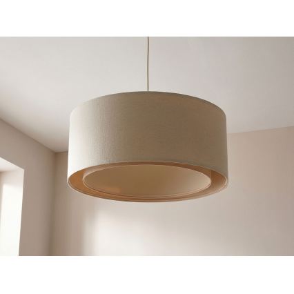 Lustră pe cablu BOHO TRINITI 1xE27/60W/230V Ø 50 cm crem