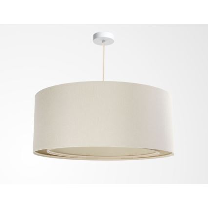Lustră pe cablu BOHO TRINITI 1xE27/60W/230V Ø 50 cm crem