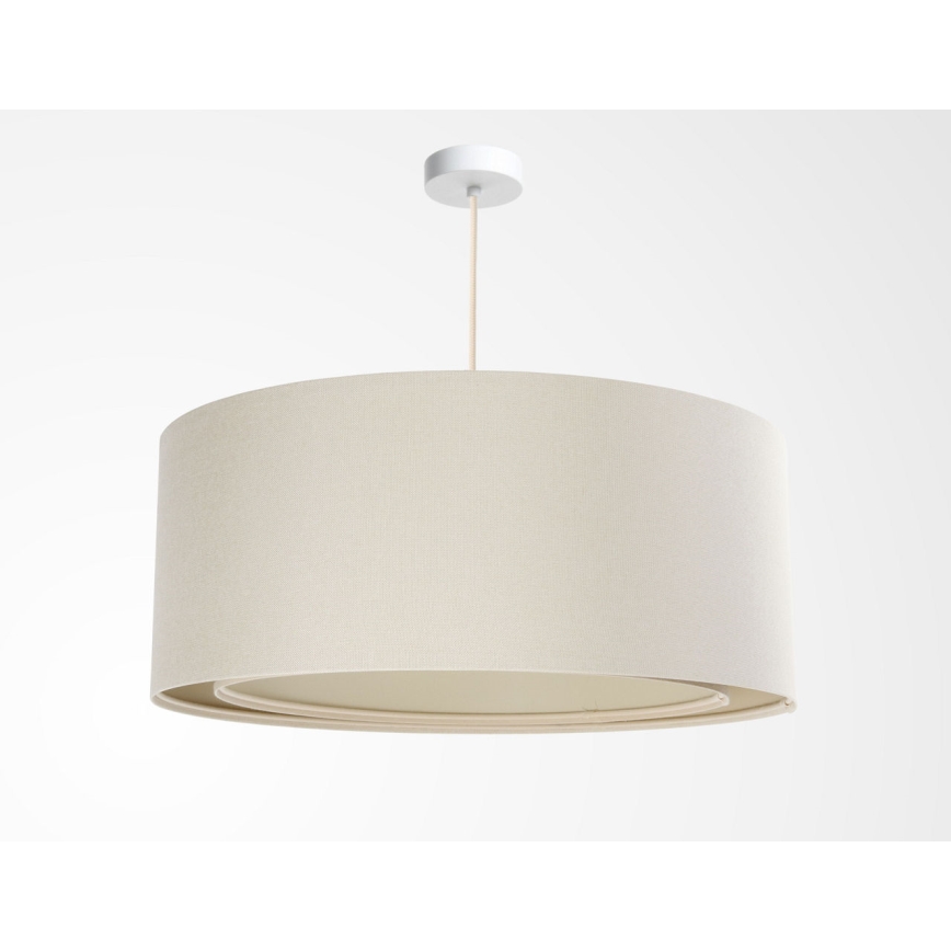 Lustră pe cablu BOHO TRINITI 1xE27/60W/230V Ø 50 cm crem