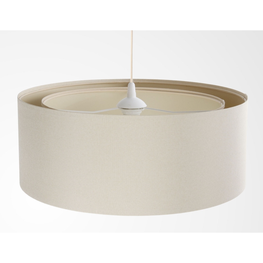 Lustră pe cablu BOHO TRINITI 1xE27/60W/230V Ø 50 cm crem