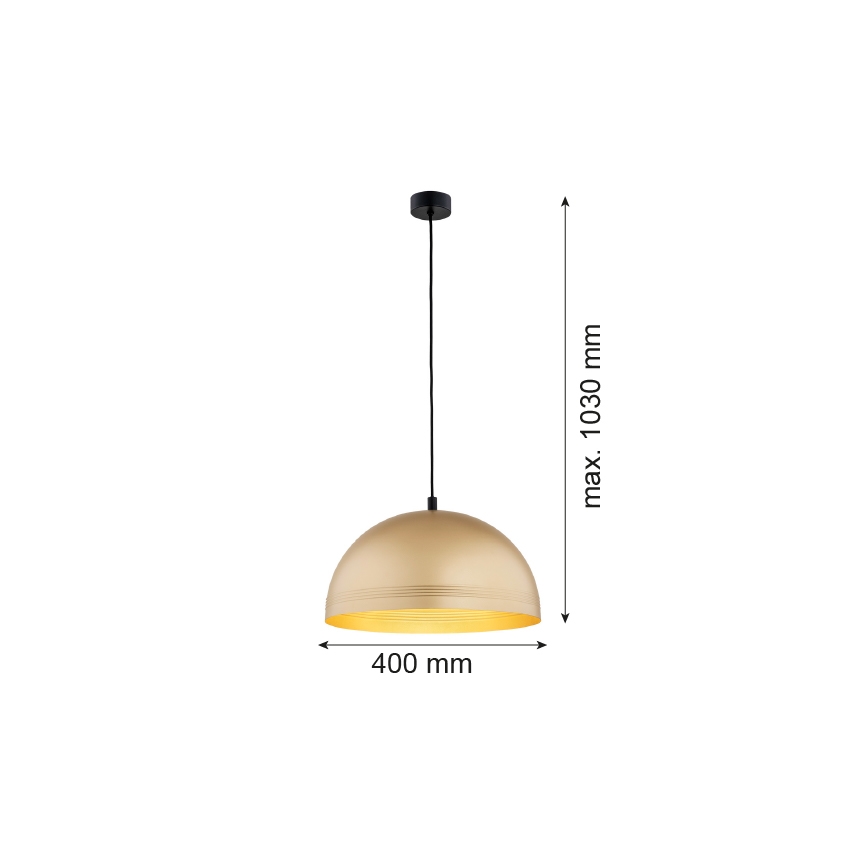 Lustră pe cablu BONITA 1xE27/15W/230V auriu Argon 8245