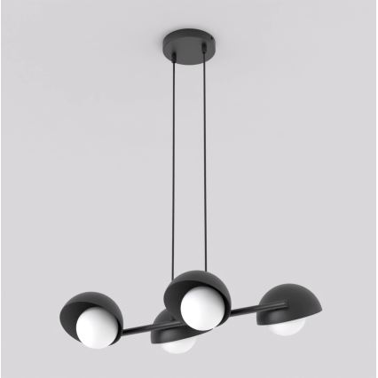 Lustră pe cablu BOOM, 4x G9/8W/230V, neagră