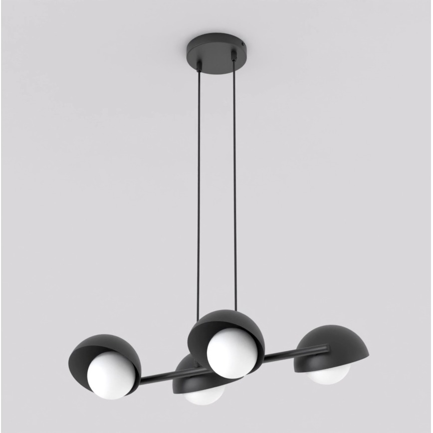 Lustră pe cablu BOOM, 4x G9/8W/230V, neagră