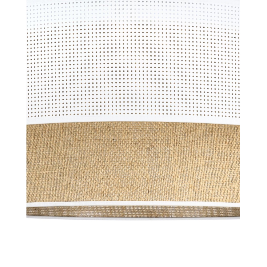 Lustră pe cablu BORHO 1xE27/60W/230V, diam. 40 cm, alb/jută