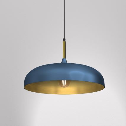 Lustră pe cablu Brilagi ABRAHAM 1xE27/60W/230V d. 45 cm albastru