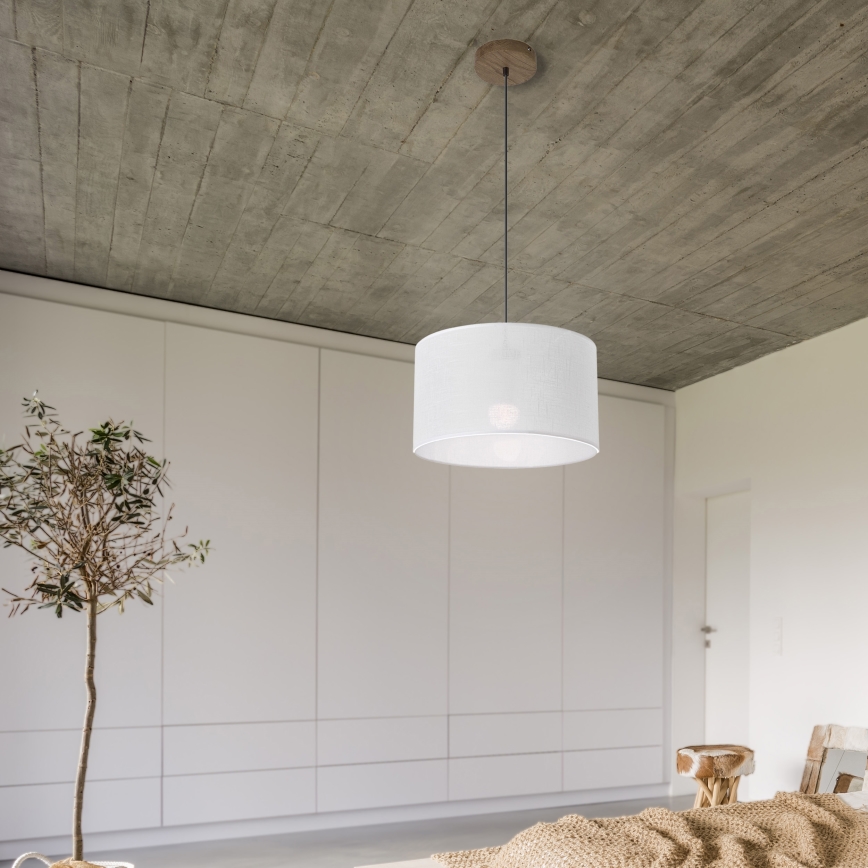 Lustră pe cablu Brilagi ANTHONY 1xE27/60W/230V stejar nuc/alb