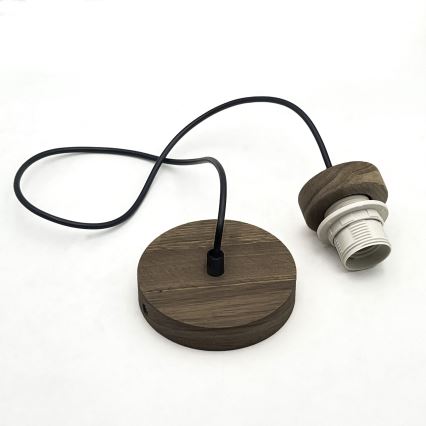 Lustră pe cablu Brilagi ANTHONY 1xE27/60W/230V stejar nuc/alb