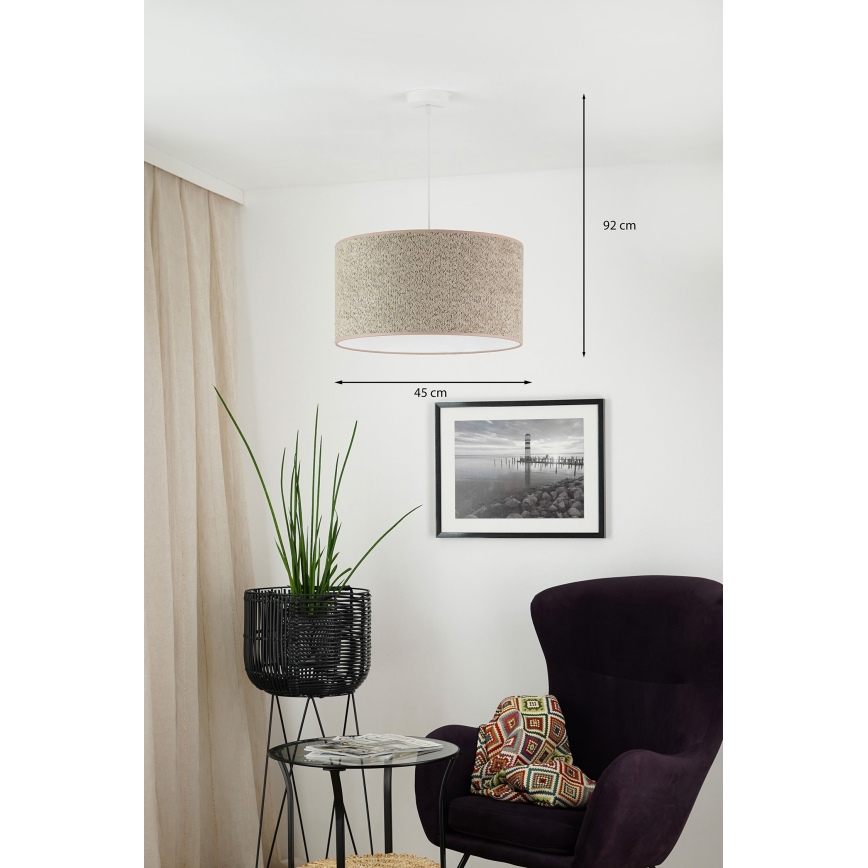 Lustră pe cablu Brilagi BOUCLE ROLLER 1xE27/15W/230V d. 45 cm maro