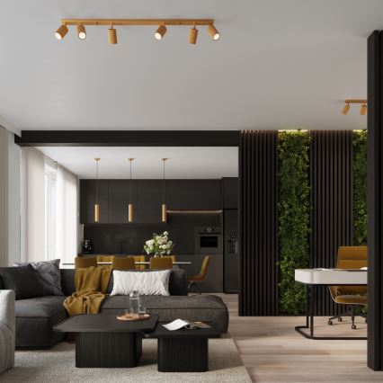 Lustră pe cablu Brilagi CRESTO 1xGU10/10W/230V auriu