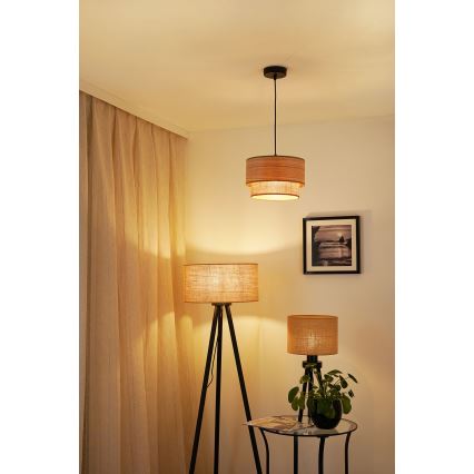 Lustră pe cablu Brilagi MONTANA BOHO 1xE27/15W/230V d. 25 cm maro/negru