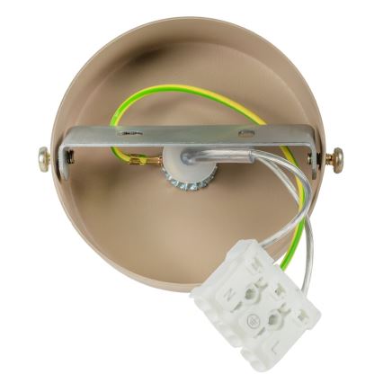 Lustră pe cablu Brilagi POKER 1xGU10/25W/230V bej/auriu