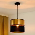 Lustră pe cablu BRILAGI ROYAL 1xE27/15W/230V d. 25 cm negru/auriu