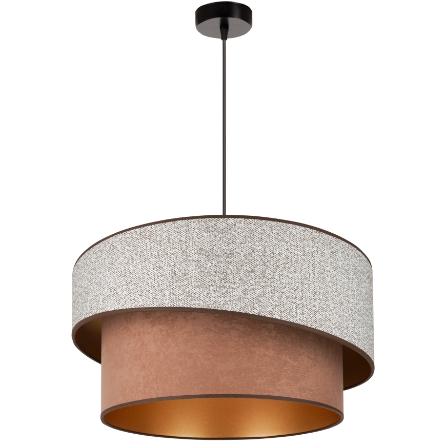 Lustră pe cablu Brilagi VEGAS SHINE 1xE27/15W/230V d. 50 cm gri/maro