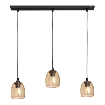 Lustră pe cablu BRILLANT 3xE27/15W/230V bej