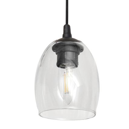 Lustră pe cablu BRILLANT 3xE27/15W/230V bej/transparentă/gri