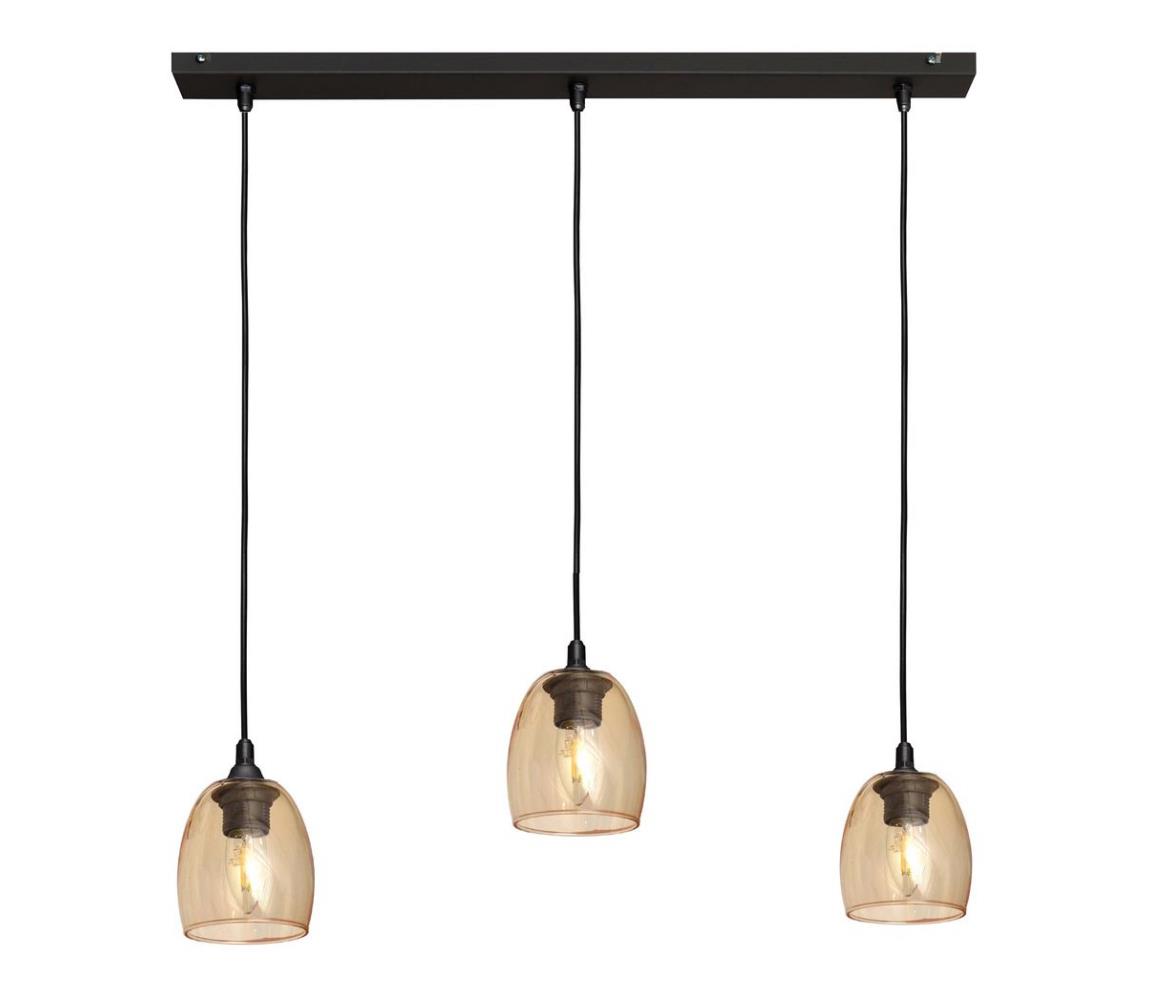 Lustră pe cablu BRILLANT 3xE27/60W/230V bej