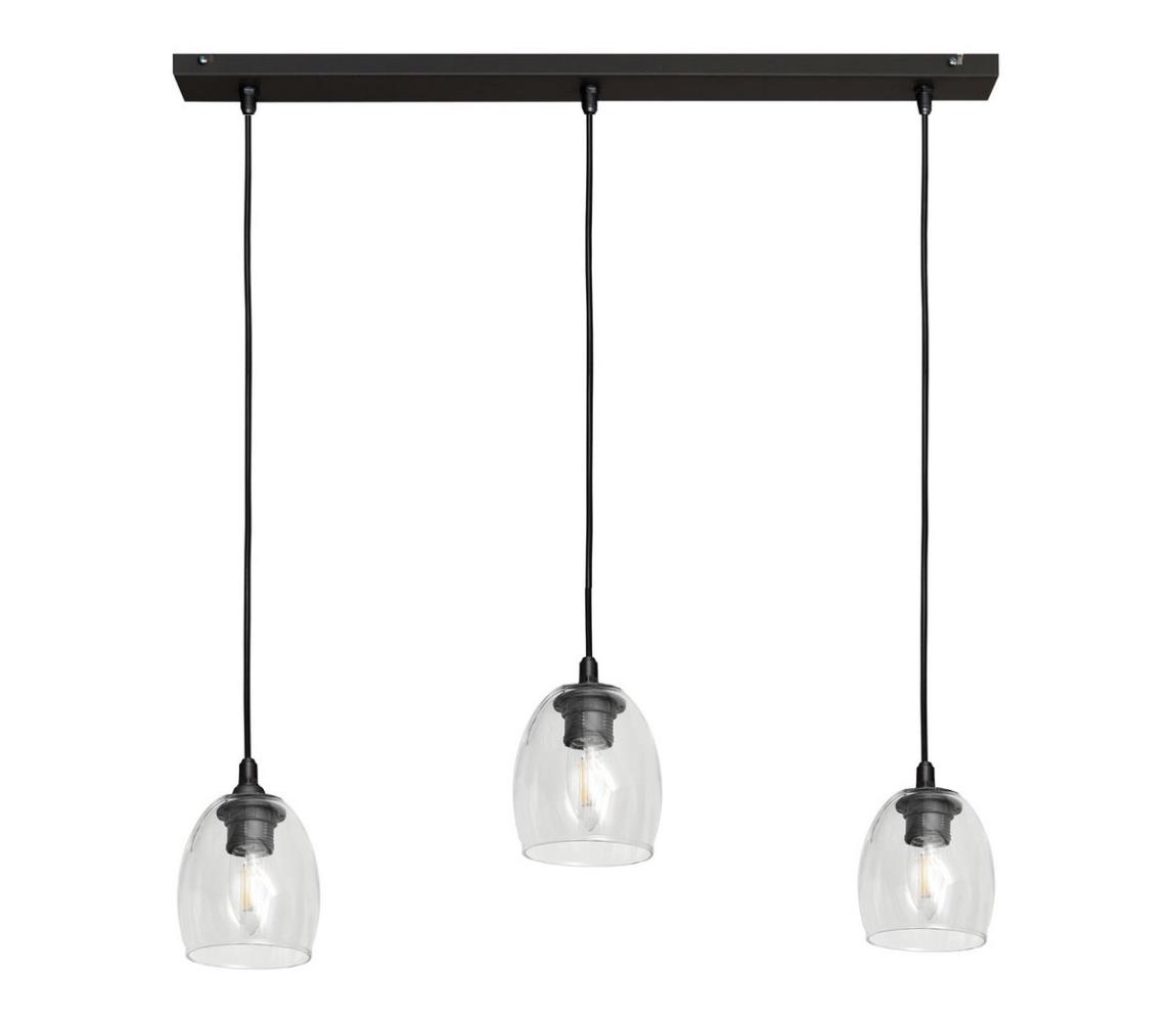 Lustră pe cablu BRILLANT 3xE27/60W/230V transparentă