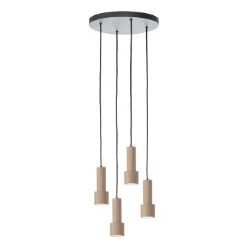 Lustră pe cablu Brilliant CADIZ 4xGU10/10W/230V d. 35 cm bronz
