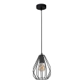 Lustra pe cablu BRYLANT BLACK 1xE27/60W/230V