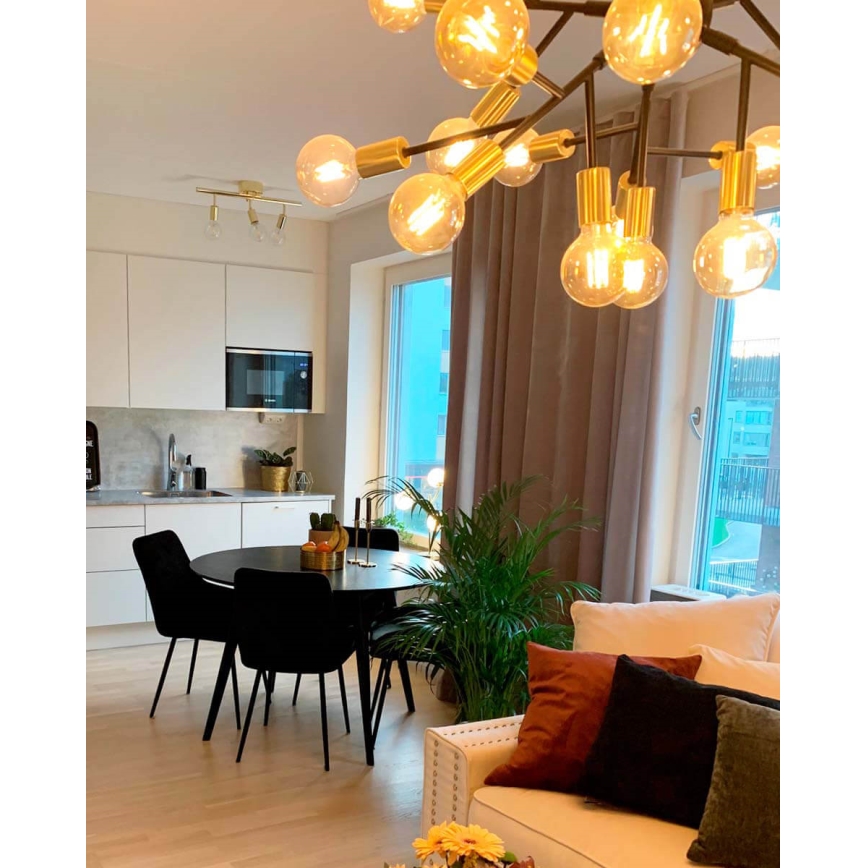Lustră pe cablu ByRydens HEROES 24xE27/5W/230V negru d. 80 cm