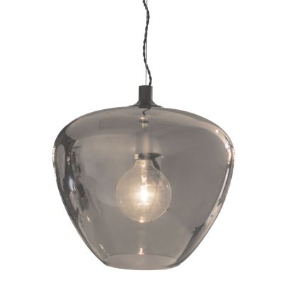 Lustră pe cablu ByRydens BELLISSIMO 1xE27/8W/230V fumuriu/negru d. 40 cm