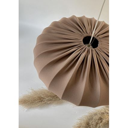 Lustră pe cablu CAFEE 1xE27/40W/230V, diam. 52 cm, maro