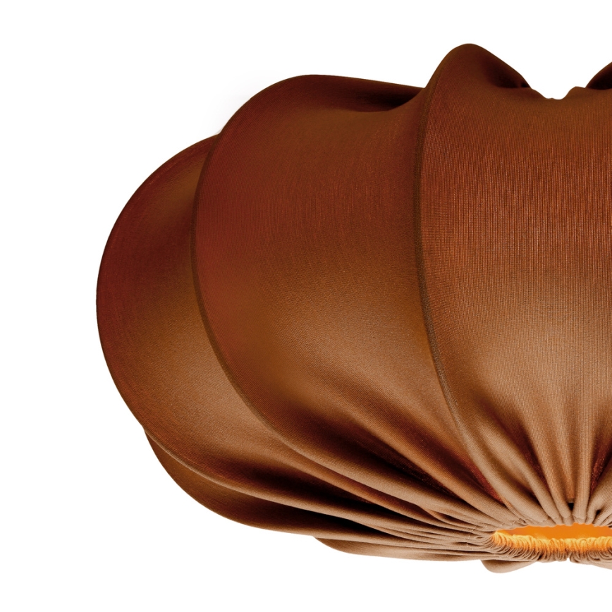 Lustră pe cablu CAFEE 1xE27/40W/230V, diam. 52 cm, maro