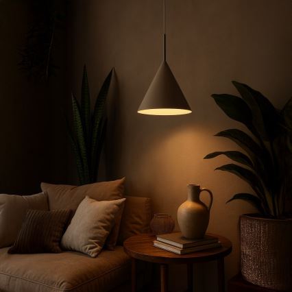 Lustră pe cablu CAPITAL 1xGX53/15W/230V Ø 32 cm taupe