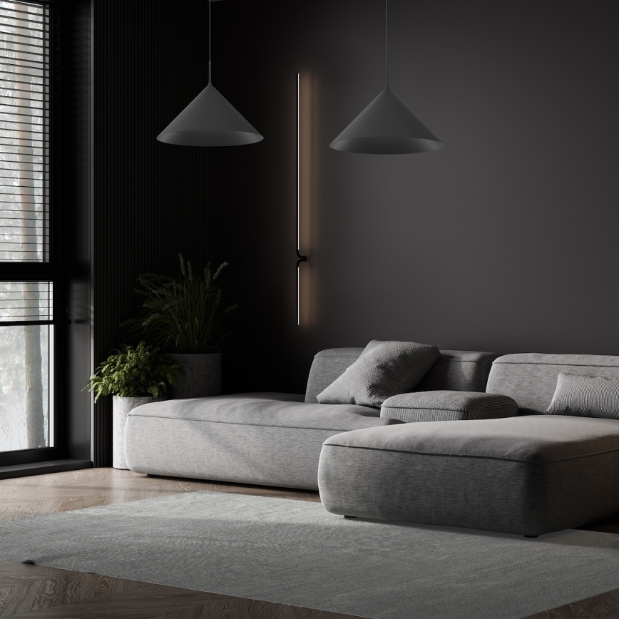 Lustră pe cablu CAPITAL 1xGX53/15W/230V Ø 46 cm neagră