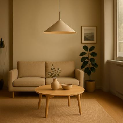 Lustră pe cablu CAPITAL 1xGX53/15W/230V, Ø 60 cm, bej