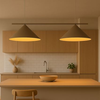 Lustră pe cablu CAPITAL 2xGX53/15W/230V bej