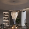 Lustră pe cablu CARLTON 12xE14/40W/230V crom Ideal Lux
