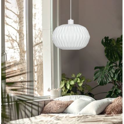 Lustră pe cablu CARSON 1xE27/40W/230V, albă