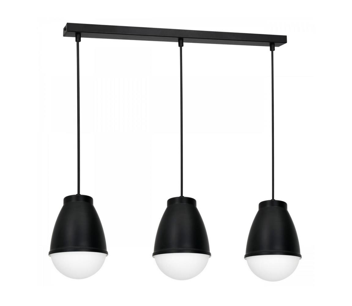 Lustră pe cablu CARYON 3xE14/60W/230V neagră