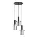 Lustră pe cablu CELIA 3xE27/60W/230V negru