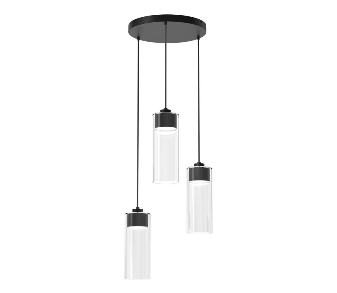 Lustră pe cablu CLARISSA 3xGX53/12W/230V neagră