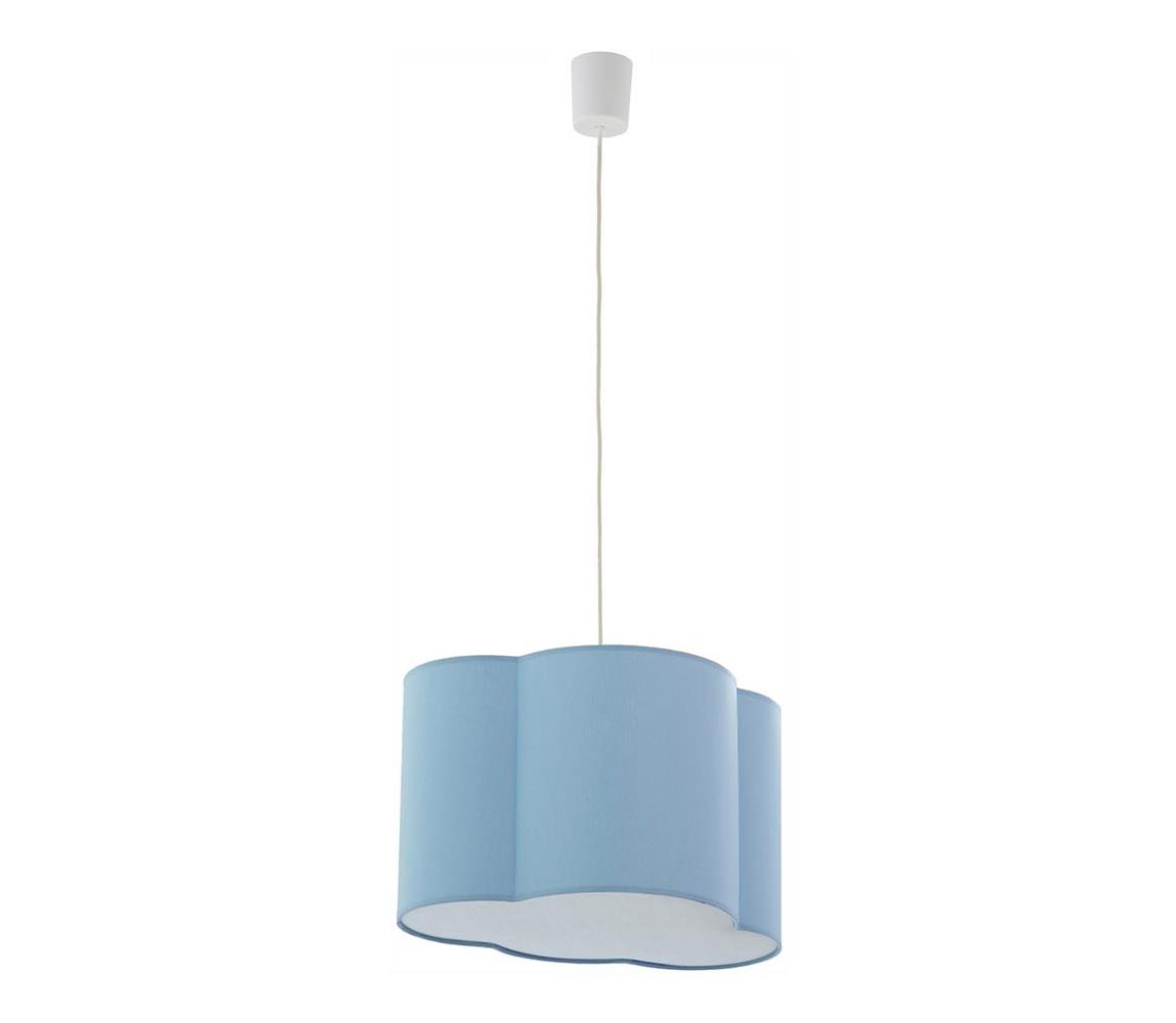 Lustră pe cablu CLOUD 1xE27/25W/230V albastru